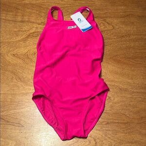 Vibrant Pink Classic One Piece Swimsuit